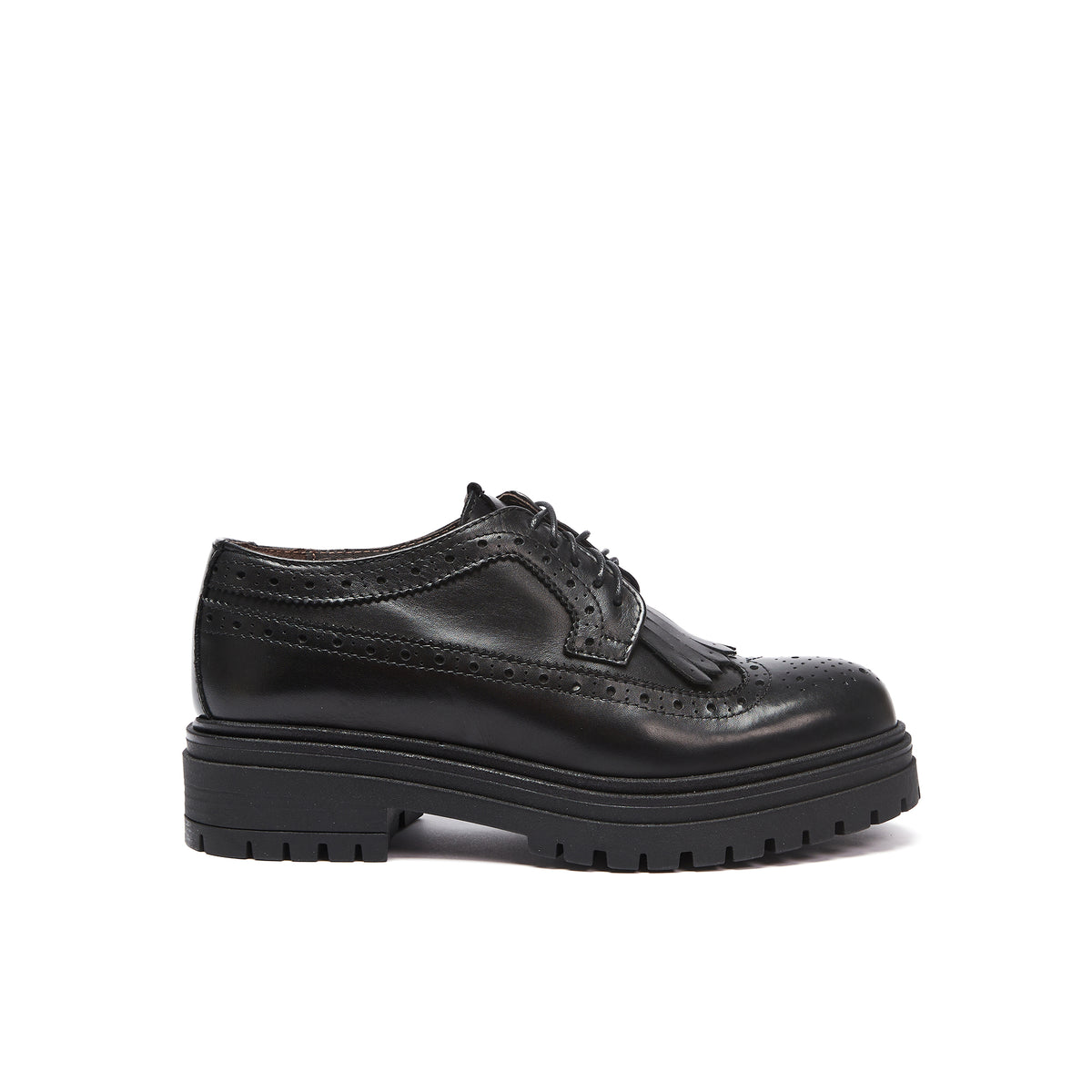 Wing cap derby black – Frank Daniel