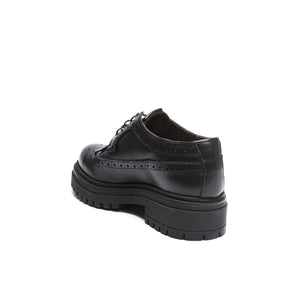 Wing cap derby black
