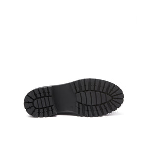 Wing cap chelsea boot black