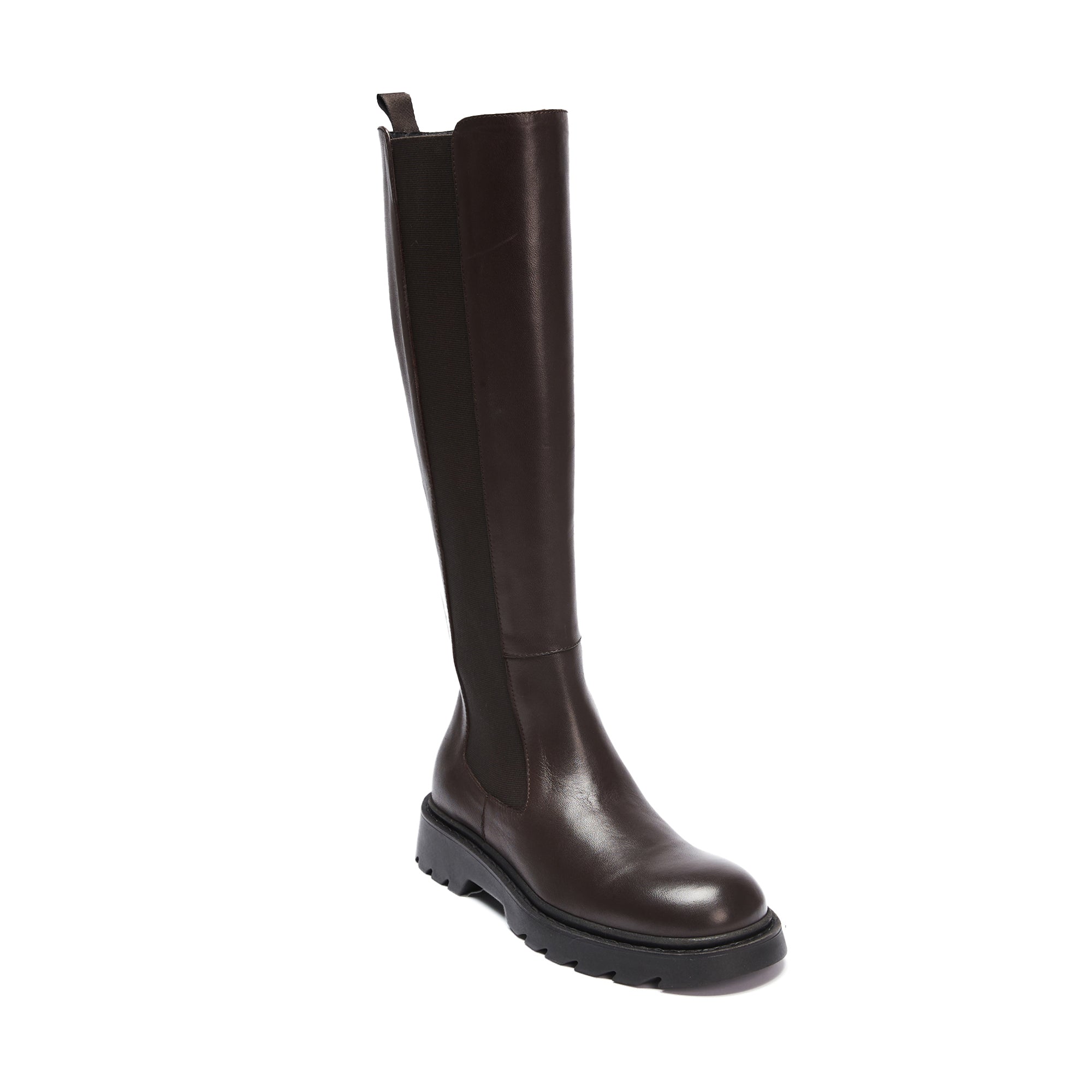 High boot dark brown