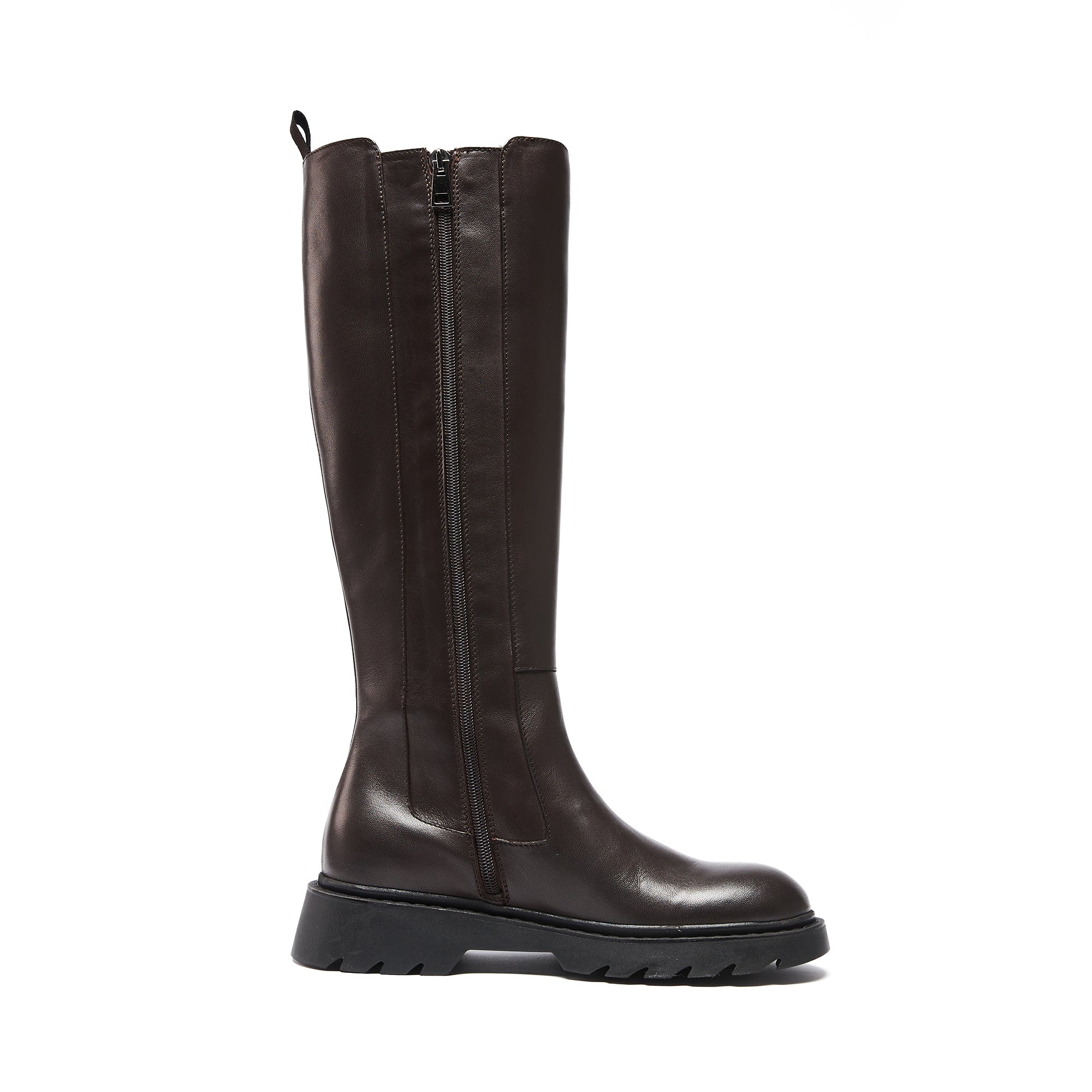 High boot dark brown
