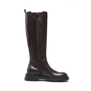 High boot dark brown