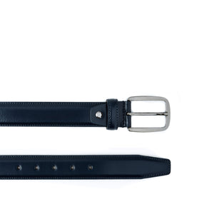 Plain navy belt