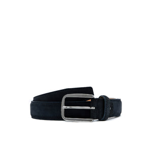 Suede navy belt
