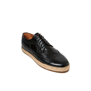 Wing cap derby black