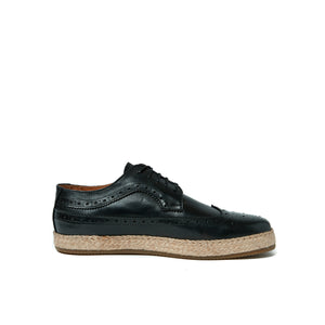 Wing cap derby black