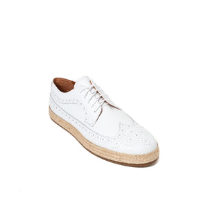 Wing cap derby white