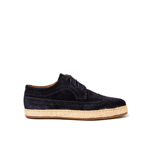Wing cap derby navy