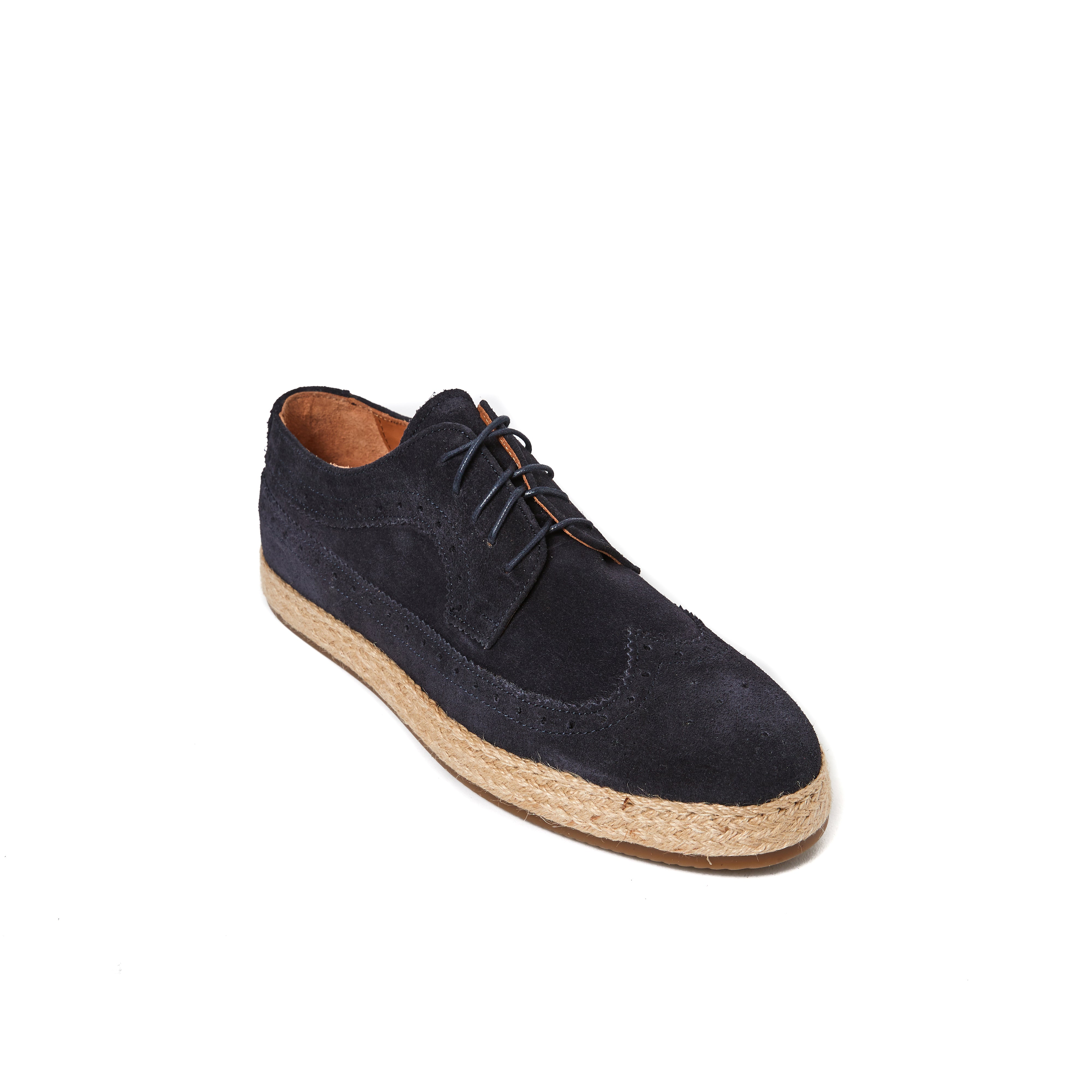 Wing cap derby navy