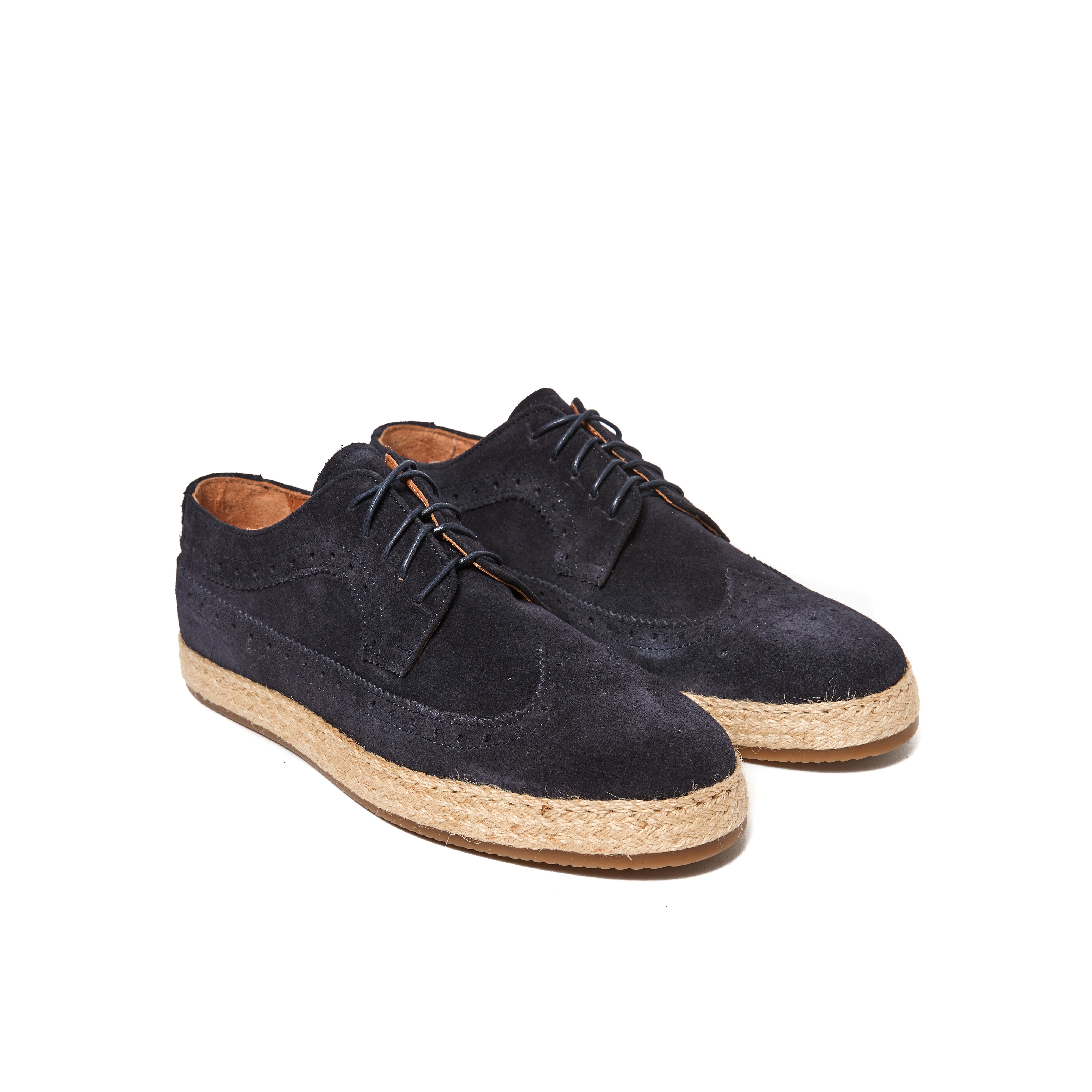 Wing cap derby navy