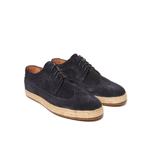 Wing cap derby navy