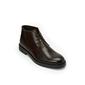 Plain chukka boot dark brown