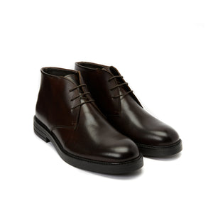 Plain chukka boot dark brown