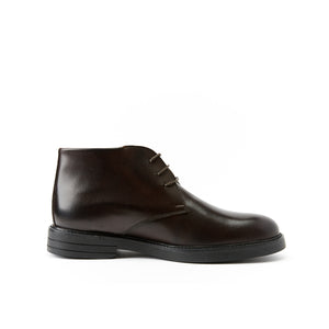 Plain chukka boot dark brown