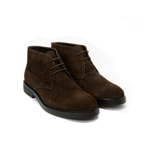 Plain chukka boot dark brown