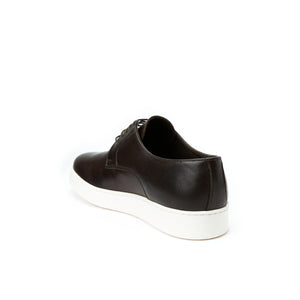Plain derby sneaker dark brown