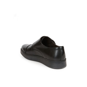 Monk strap sneaker black