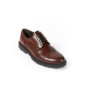 Wing cap derby mahogany brown