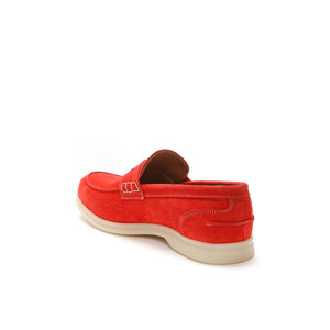 Moccasin cherry red