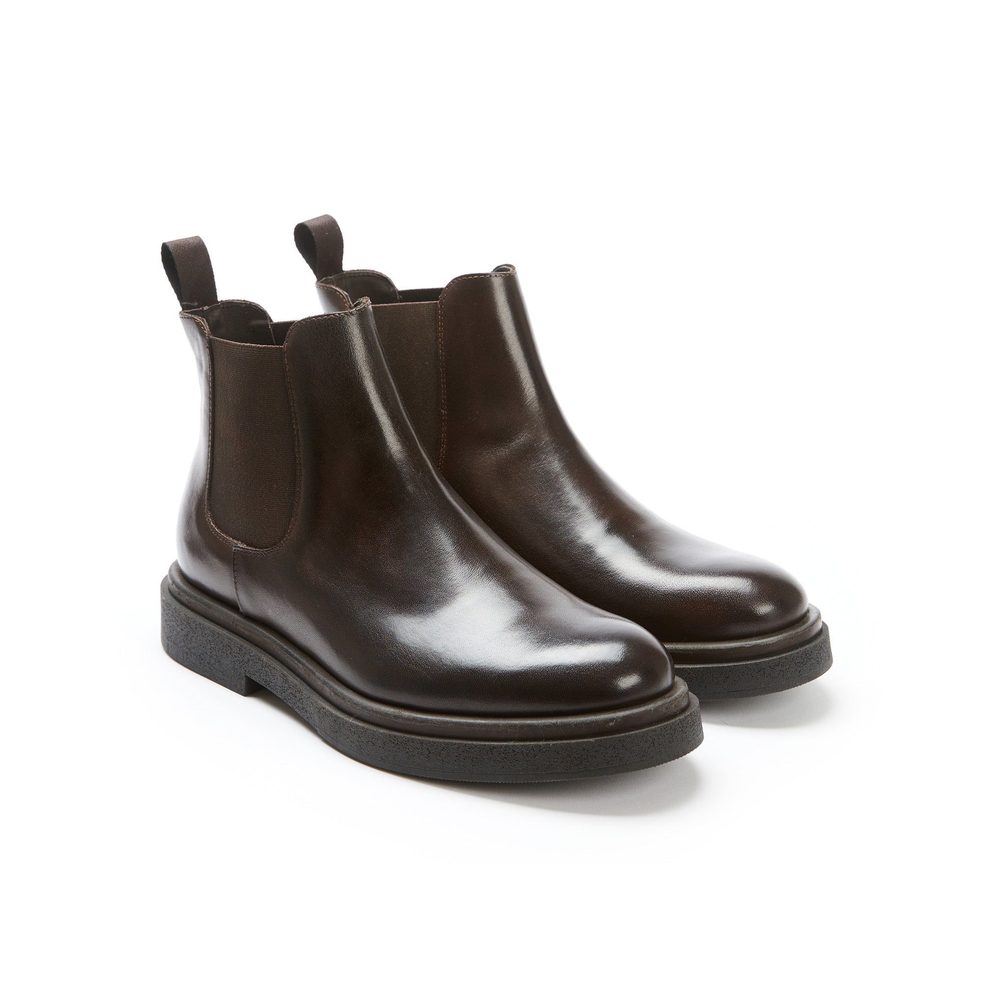 Plain chelsea boot dark brown