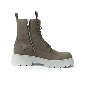 Lace-Up ankle boot grey