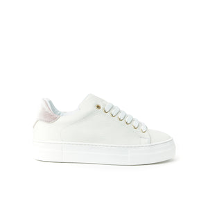 Sneaker cream white and pink