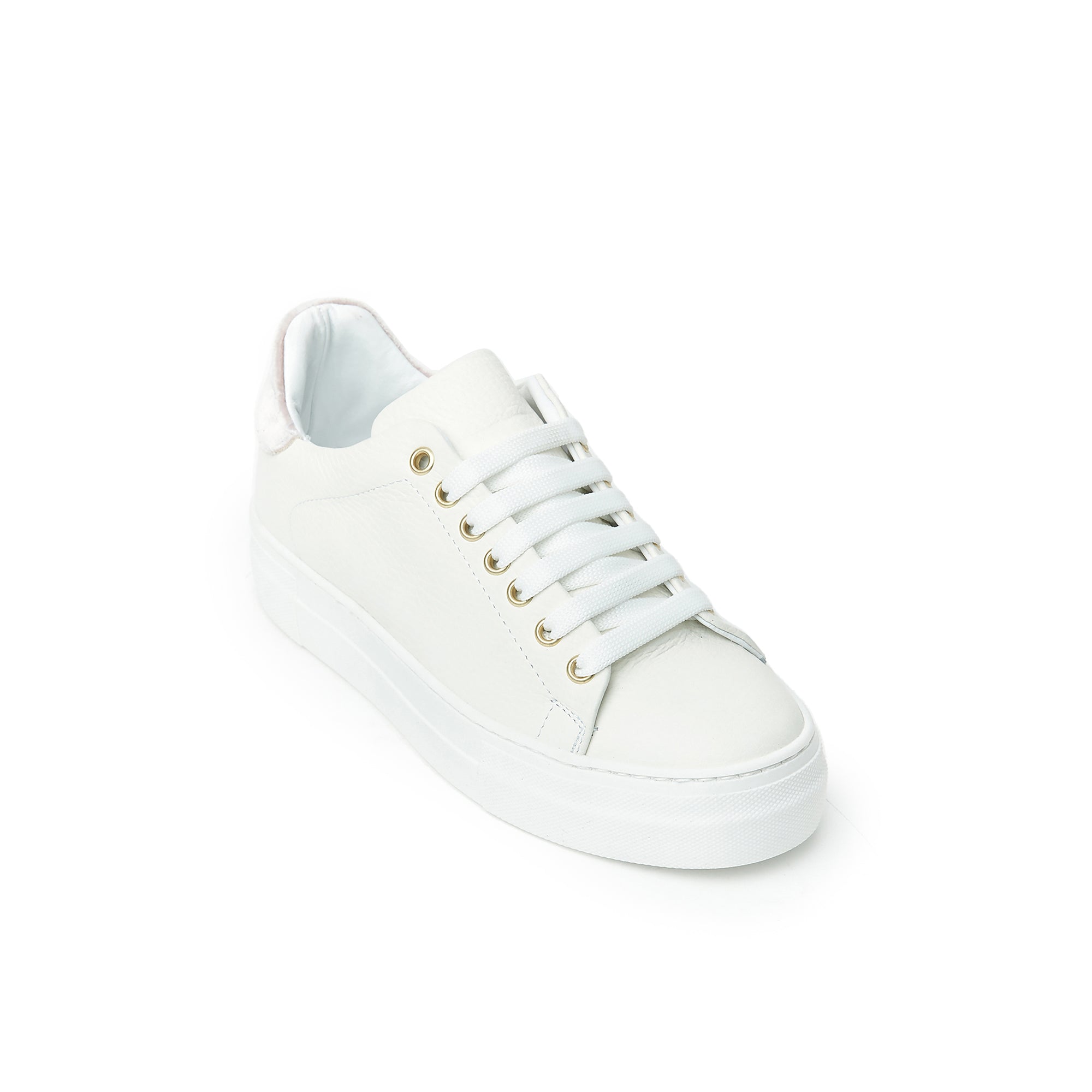Sneaker cream white and pink