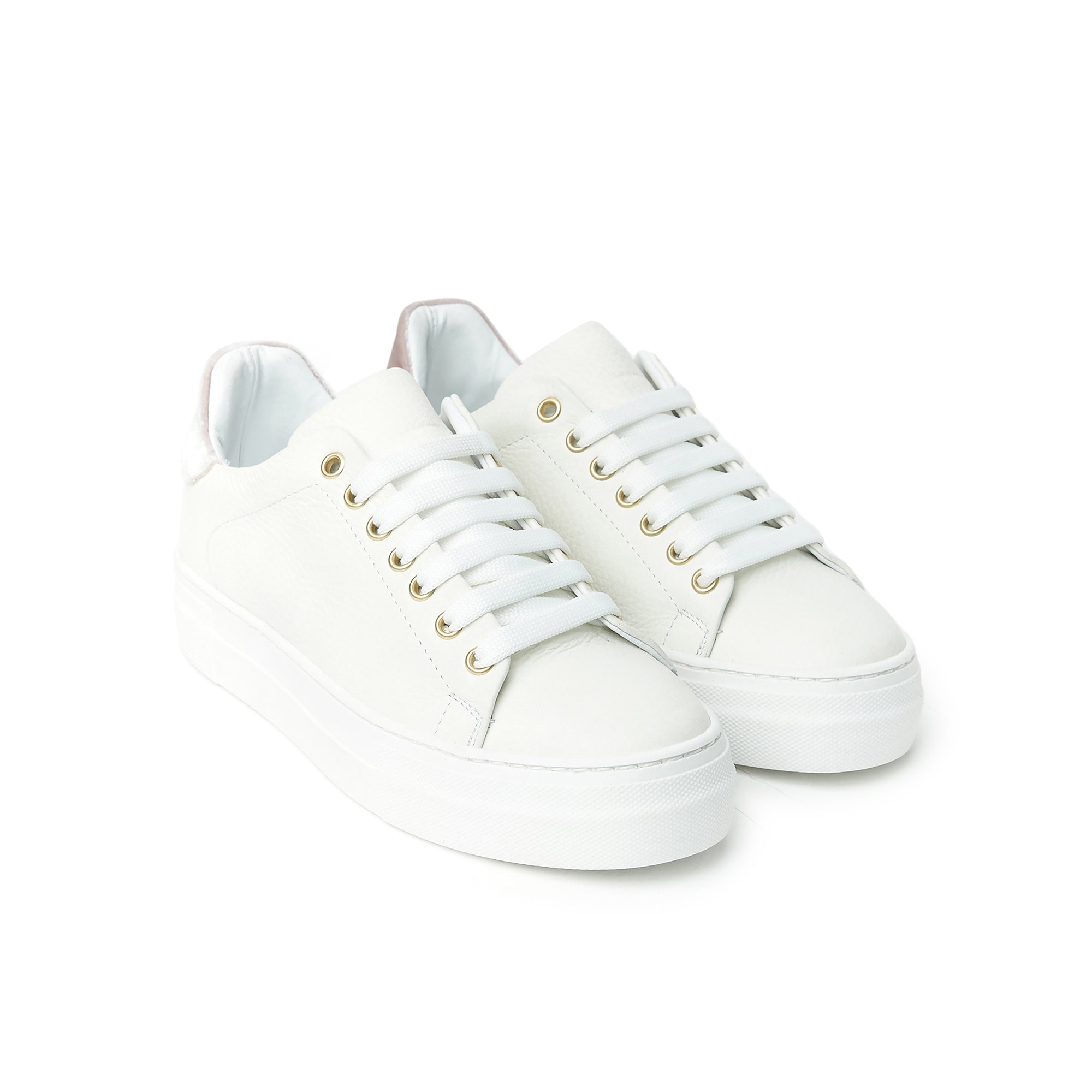 Sneaker cream white and pink
