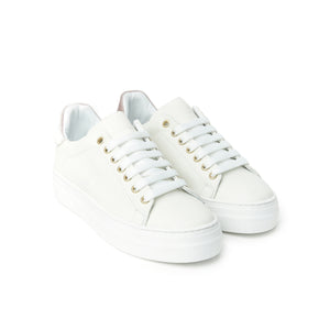 Sneaker cream white and pink