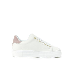 Sneaker cream white and pink