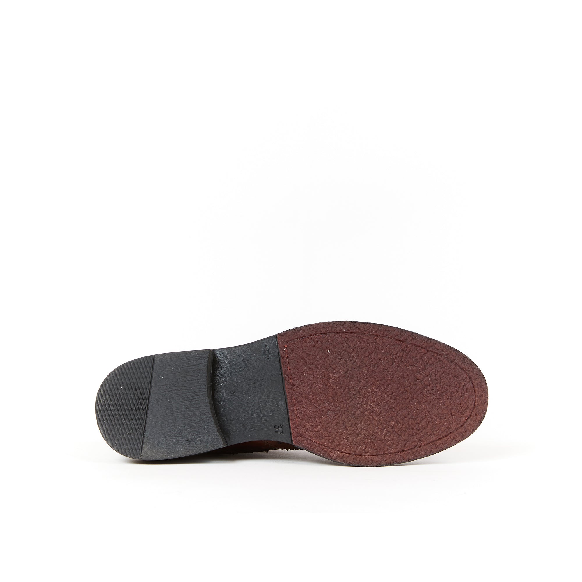 Wing cap laced boot mahogany brown