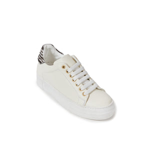 Sneaker cream white and zebra
