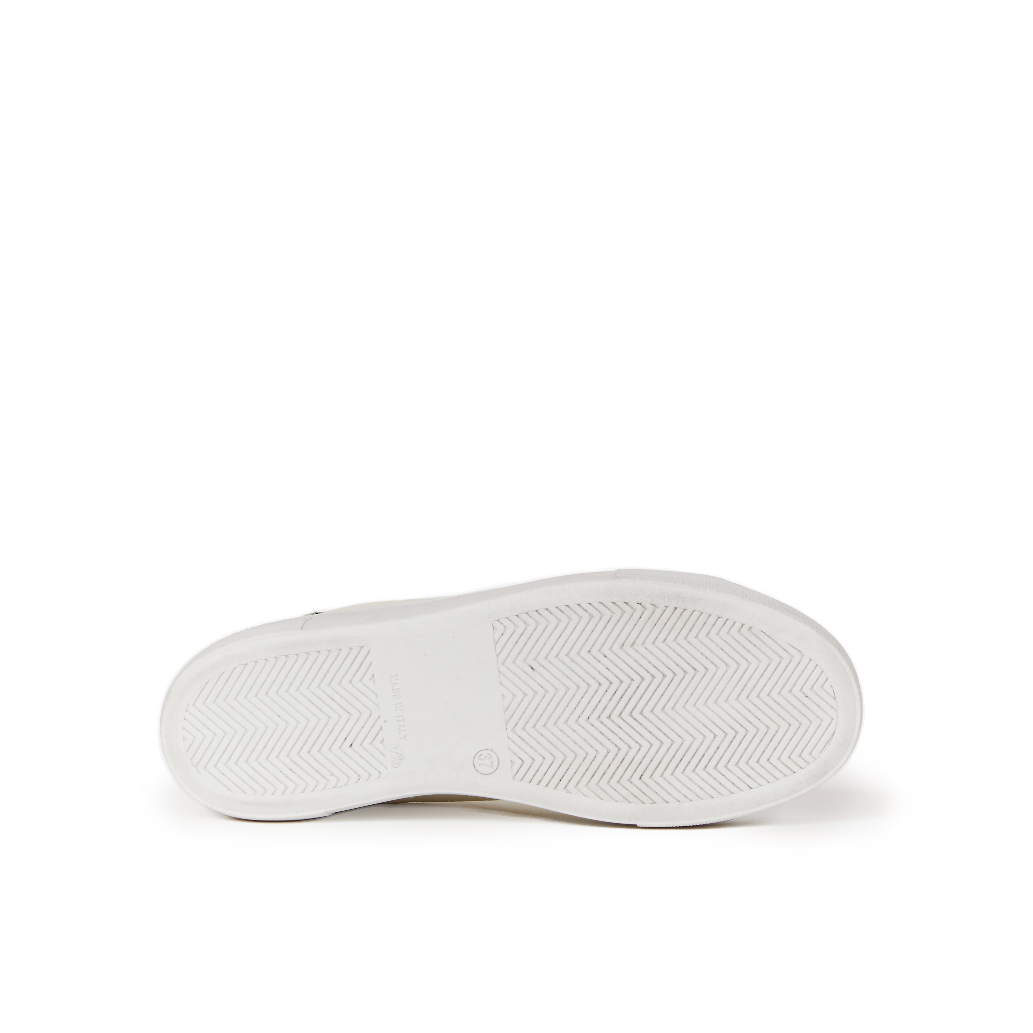 Sneaker cream white and zebra
