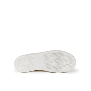 Sneaker cream white and zebra