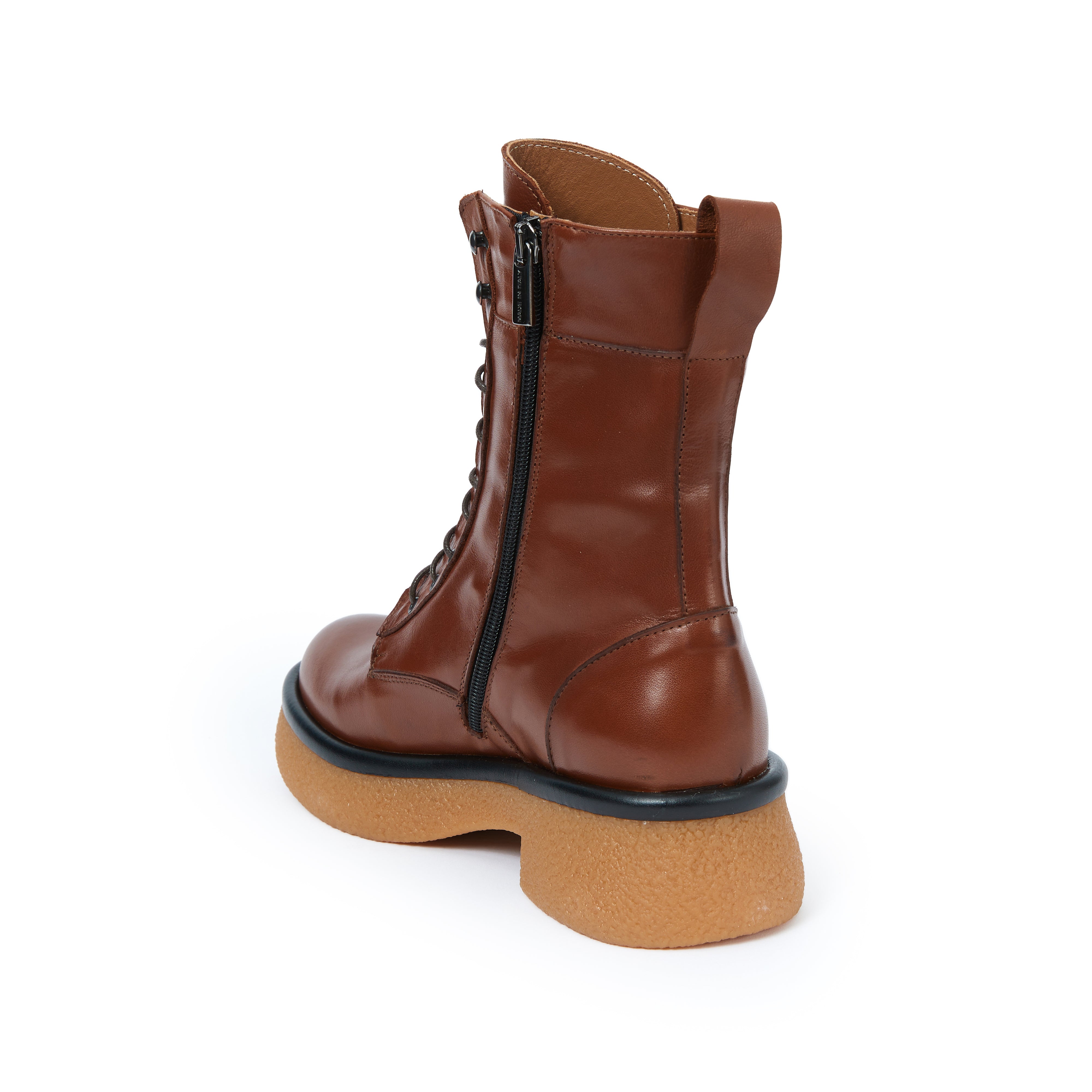 Lace-Up boot caramel brown