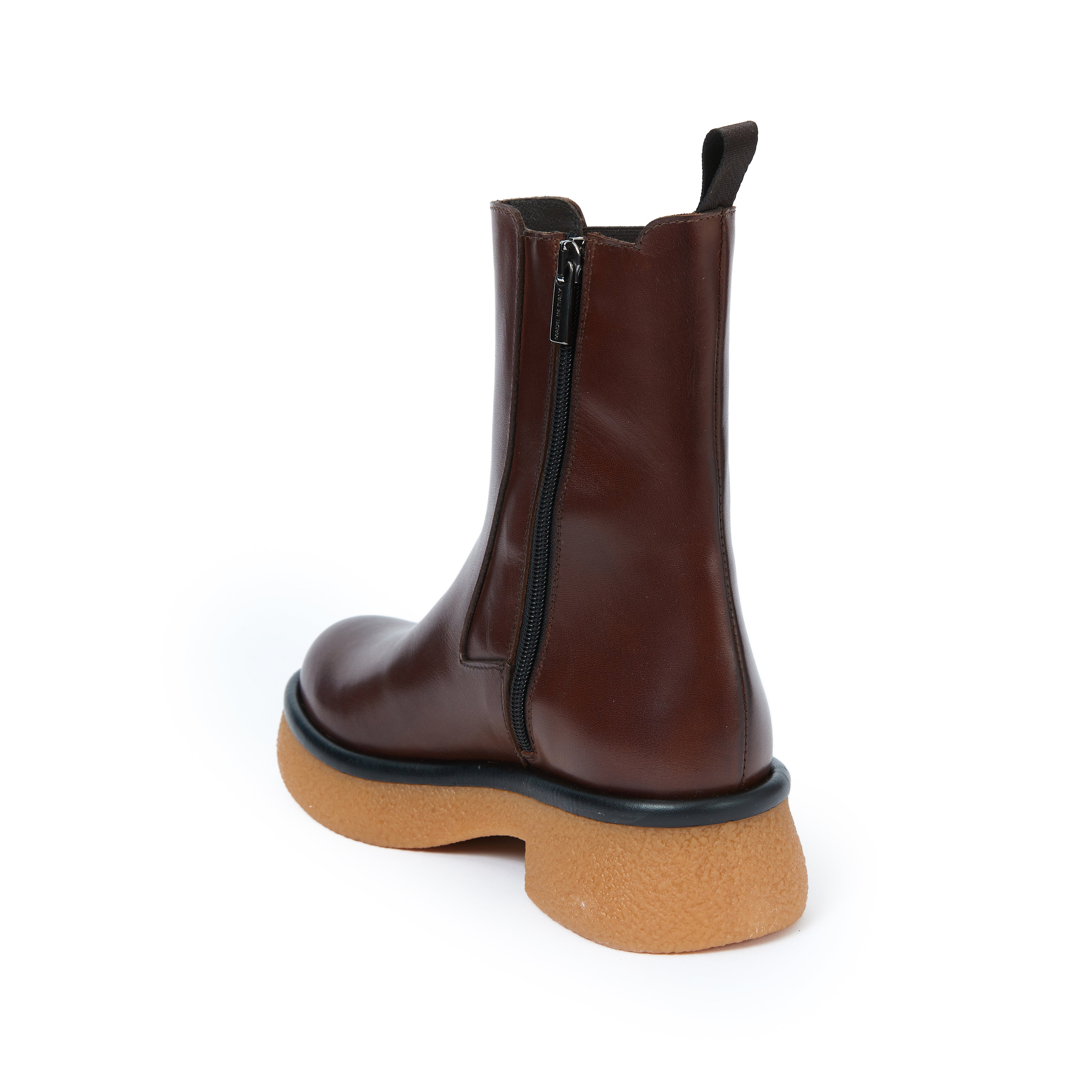 Plain chelsea boot mahogany brown