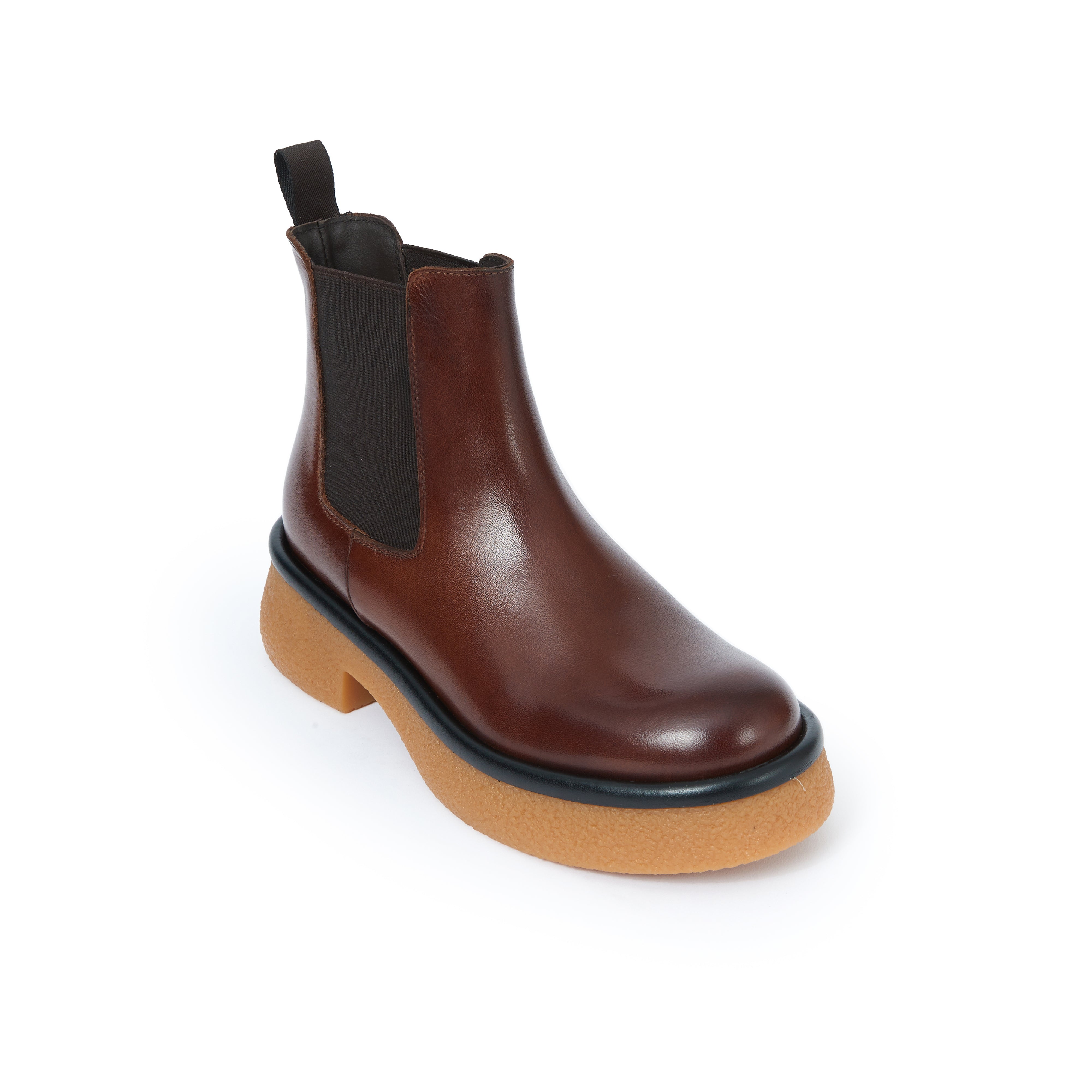 Plain chelsea boot mahogany brown
