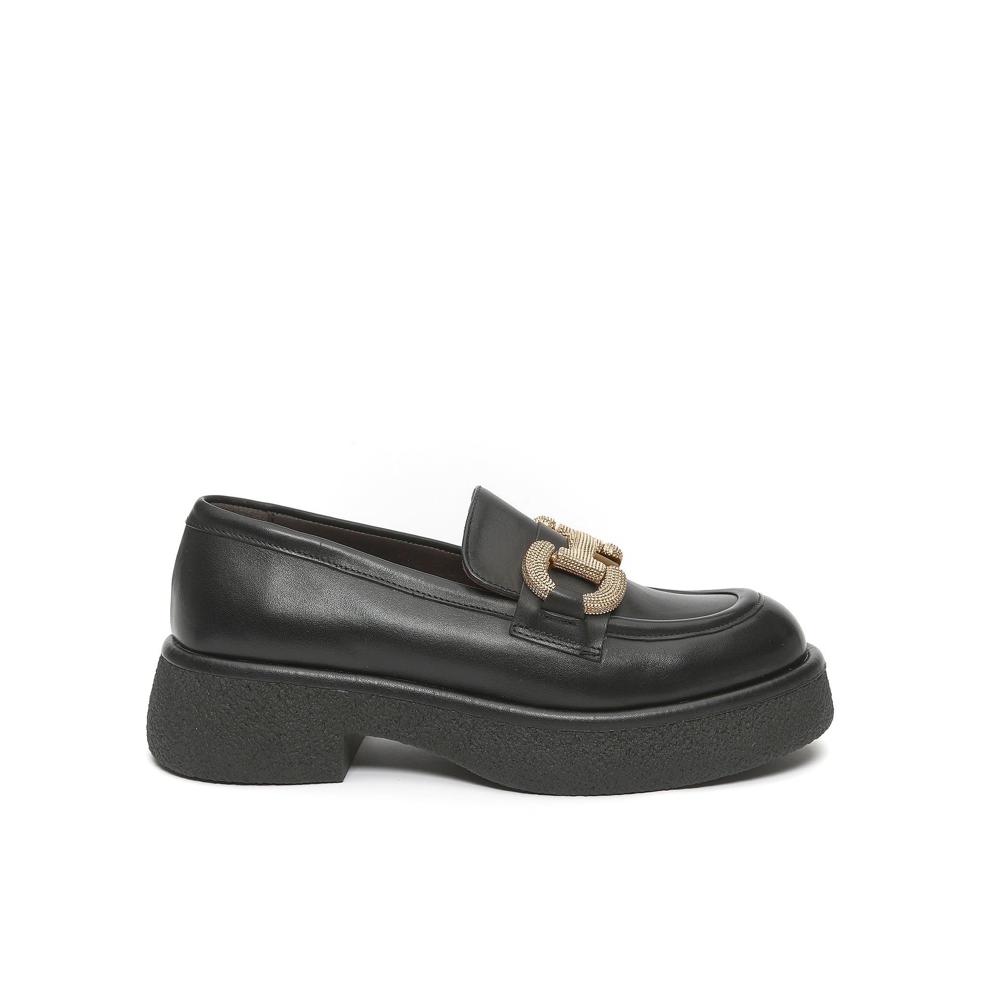 Chunky bit moccasin black