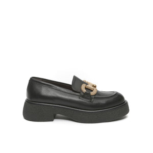Chunky bit moccasin black