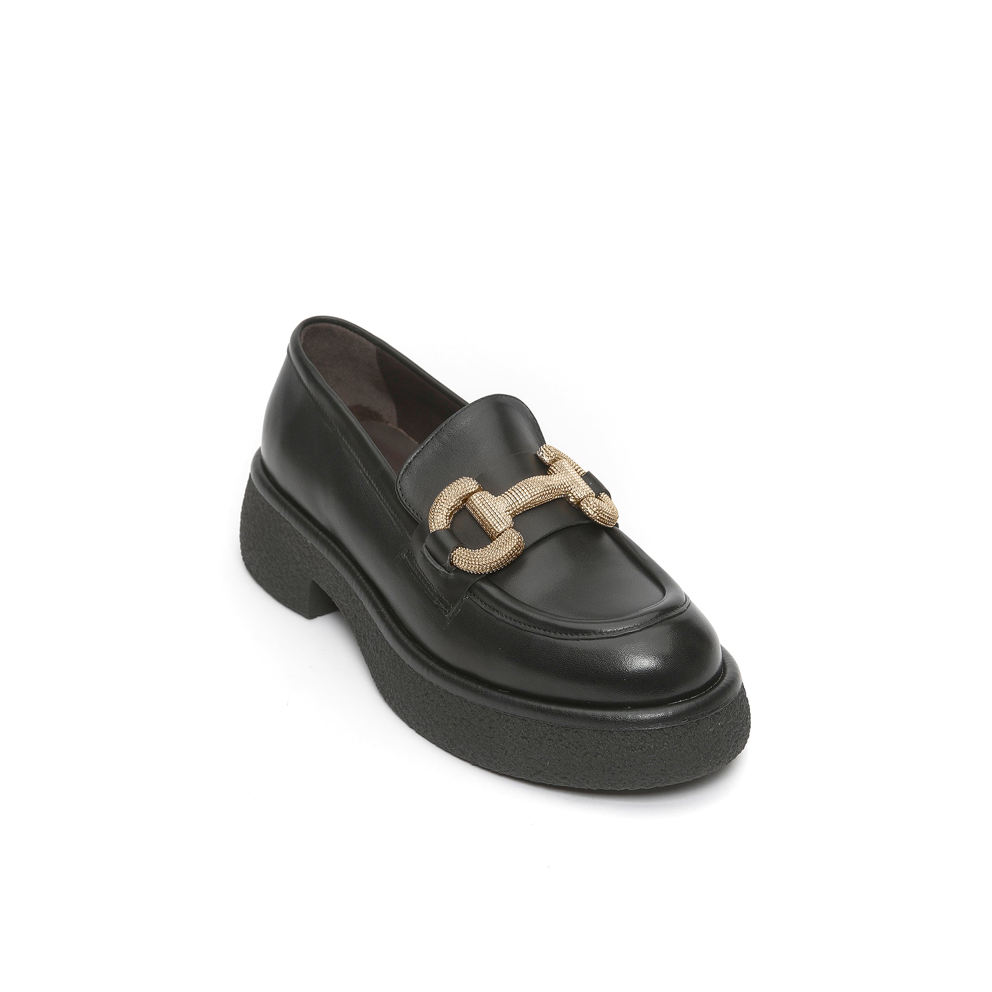 Chunky bit moccasin black
