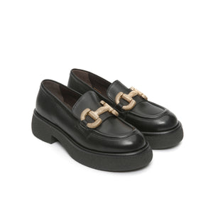 Chunky bit moccasin black