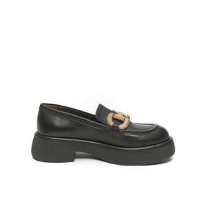 Chunky bit moccasin black